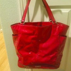 COACH L PARK CARRIE TOTE HANDBAG